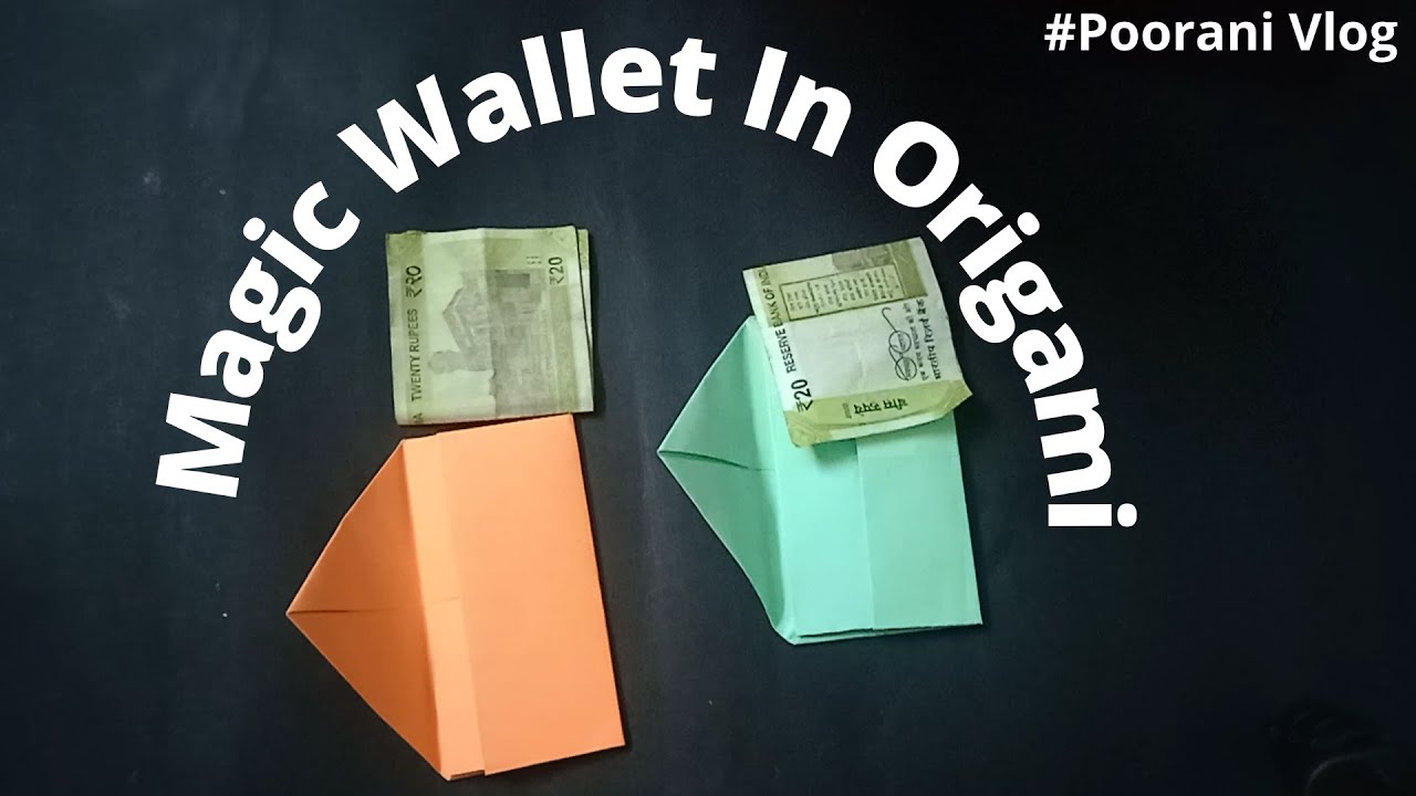 #poorani_vlog How To Make Magic Wallet In Origami |#origami_craft # ...