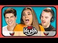YouTubers React To Try To Watch This Without Laughing or Grinning #6