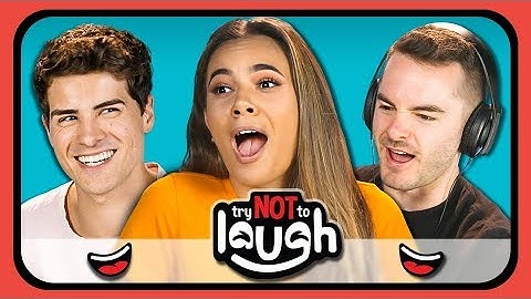 YouTubers React To Try To Watch This Without Laughing or Grinning #6