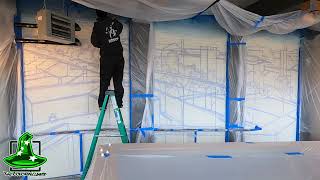 Bates Mill mural time-lapse