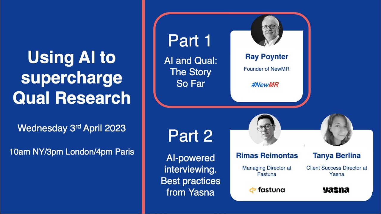 Using AI to Supercharge Qual Research, Part 1 with Ray Poynter