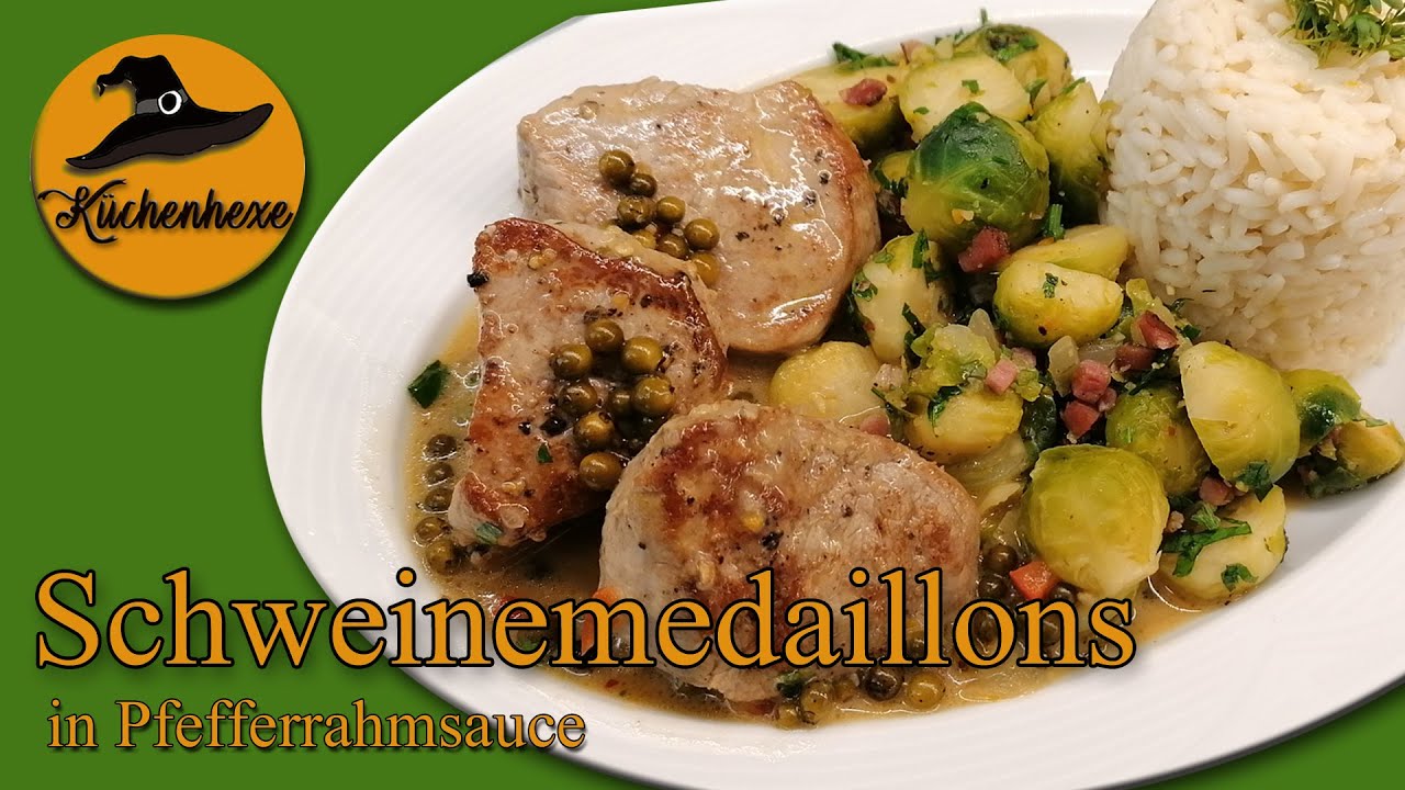Schweinemedaillons in Pfefferrahmsauce   ( mag jeder ! )