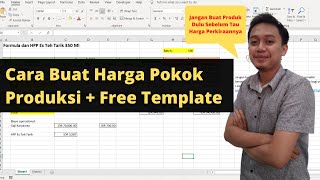 Cara Membuat Harga Pokok Produksi Bonus Template Formula dan HPP