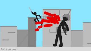 Black V.s. Giant And Red Sticknodes Animation