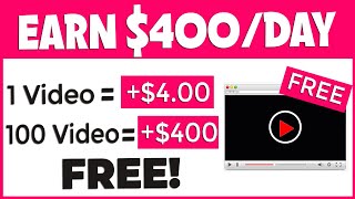 Earn $400+ Watching Videos ($4.00 Each Video)?!*~ Make PayPal Money Online