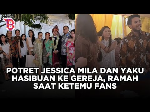 Potret Jessica Mila dan Yakup Hasibuan ke gereja ramah saat ketemu fans