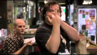 Jack Black Shows Middle Finger(High Fidelity)