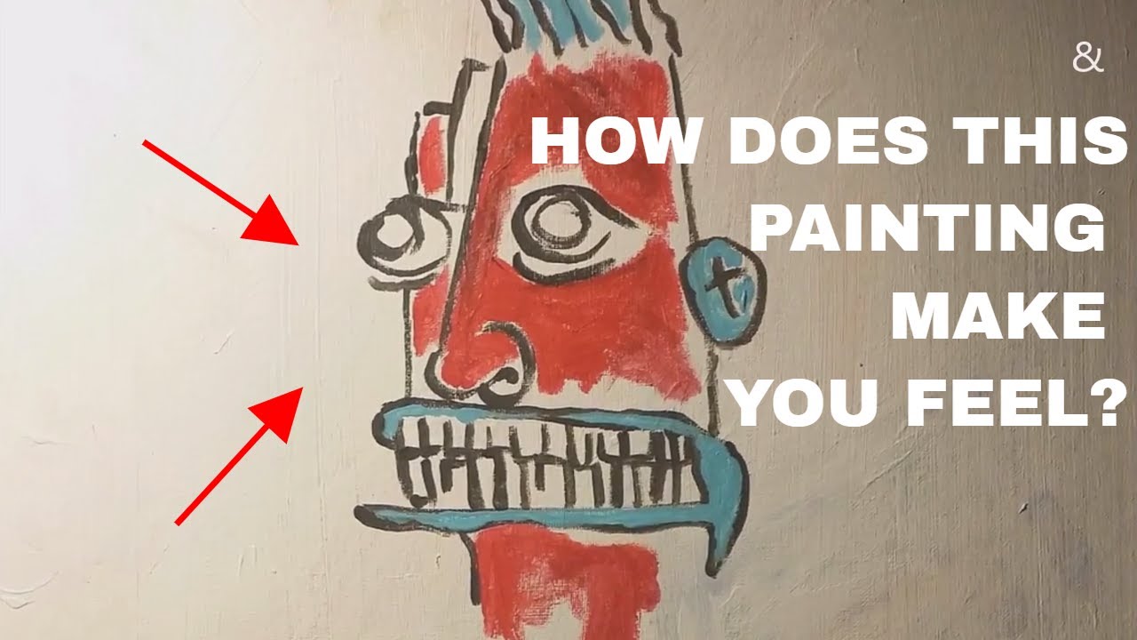 Cryptic Abstract Acrylic Painting