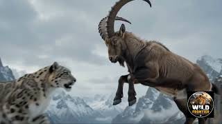 Snow Leopard vs. Ibex Showdown