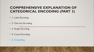Categorical Encoding (Part 3): Embedding