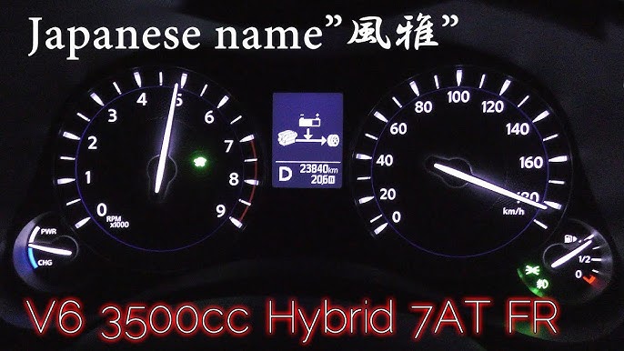 Infiniti Q70 Hybrid 3.5 V6 364 KM RWD acceleration 