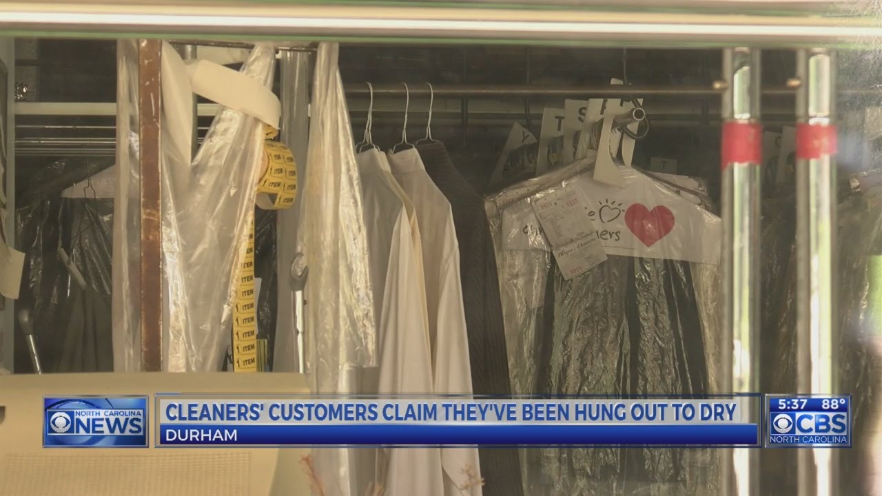 Customers of Durham dry cleaner say they've been hung out to dry YouTube