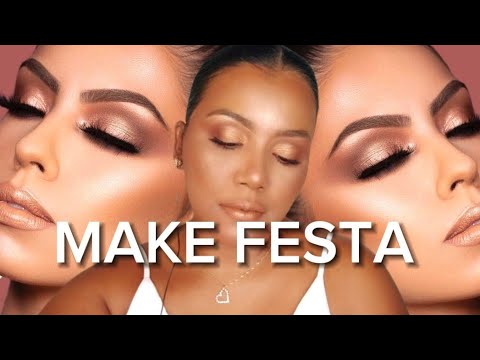 MAKE NUDE para FESTAS de fim de Ano! TUTORIAL DE MAQUIAGEM COMPLETO