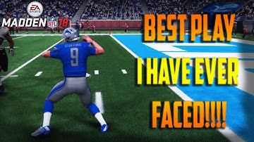 MADDEN 18 MONEY PLAY!!! ONE PLAY TOUCHDOWN!! BEATS EVERY COVERAGE - Madden 18 tips!