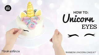 Unicorn Cake Fondant Eyes Tutorial