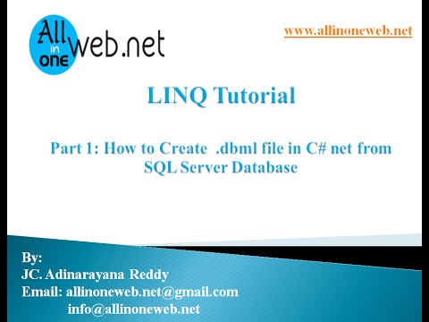 How to Create  dbml file in C# net from SQL Server