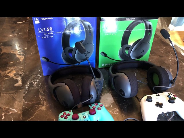 PDP LVL50 WIRELESS STEREO GAMING HEADSET FOR PLAYSTATION 4 GRAY. UNBOXING &  REVIEW 