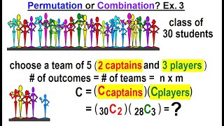 Statistics: Ch 8 Combinations and Permutations (12 of 22) Permutation or Combination? Ex. 3