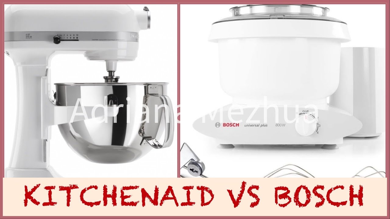 Comparando batidoras Bosch vs kitchenaid vs batidora de mano 