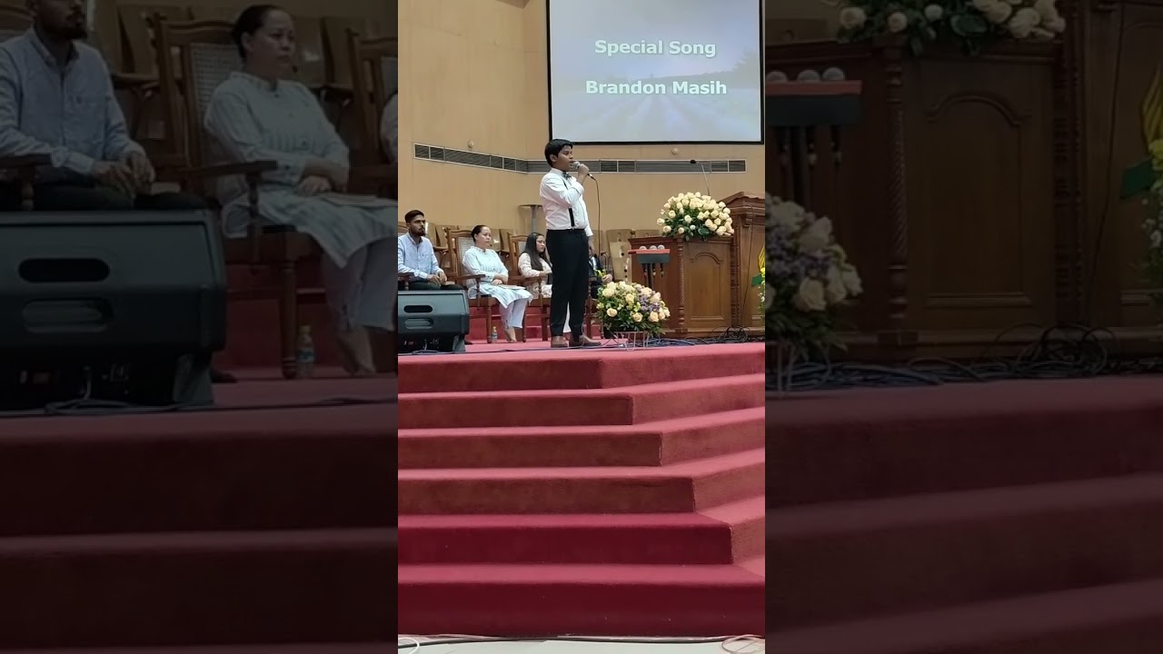 Brandon singing we will follow jesus with small and simple faith 🙏💖