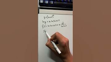 Differentiating y = (ln(x))^x