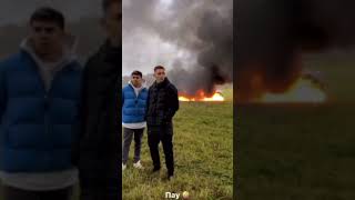Russian Blogger Burned His Mercedes Viral Video