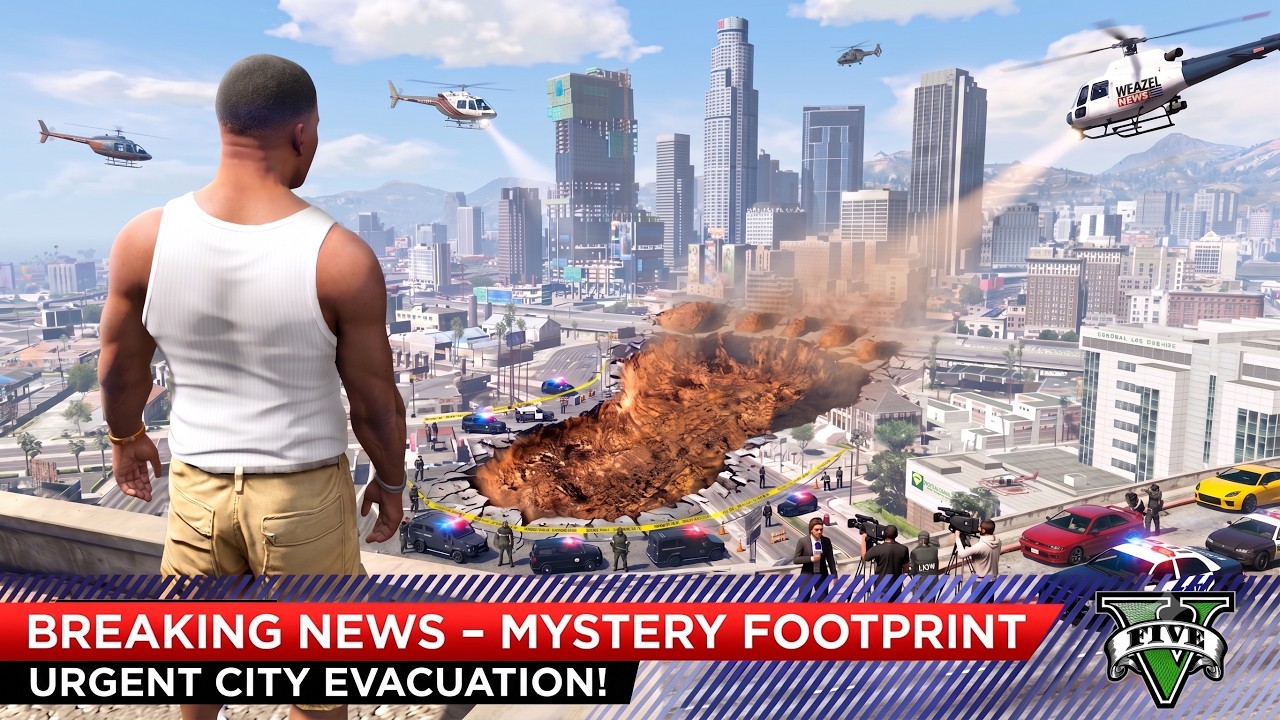 I Found a Mysterious Foot Print in GTA 5... (Monster)