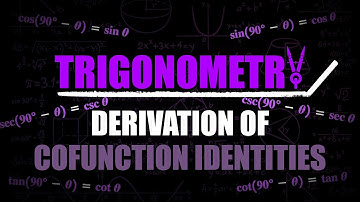 Derivation of Cofunction Identities | Trig Identities