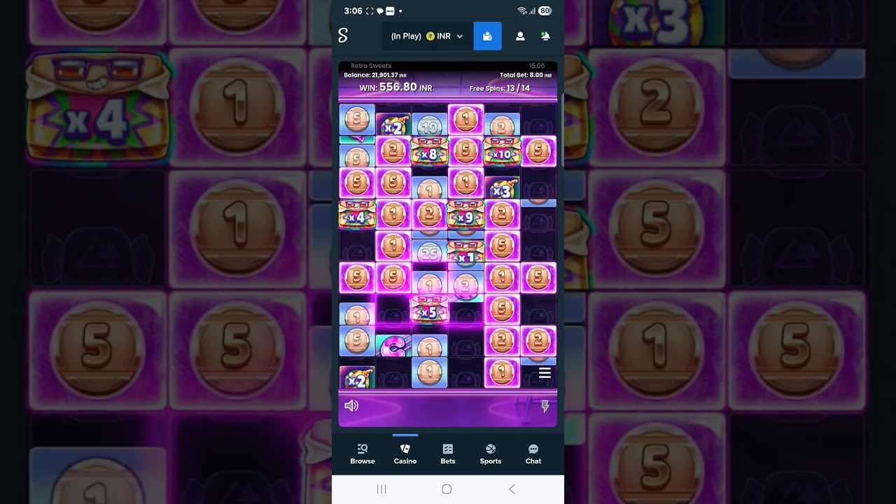 Sweet Retro Big win in small amount