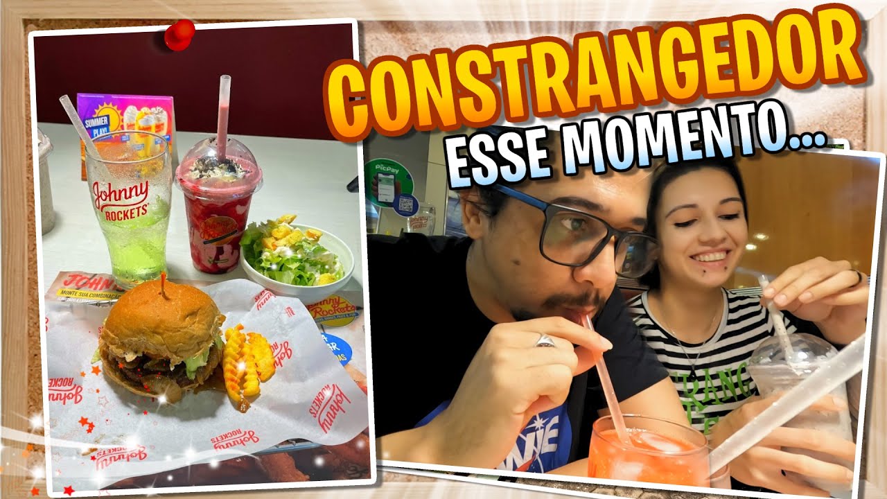 FIQUEI CONSTRANGIDO, MAS... COMI BASTANTE no JOHNNY ROCKETS