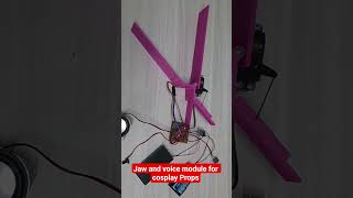 Moving Jaw and voice module for cosplay props #arduino #dfminiplayer #arduinovoice #servo #arduino