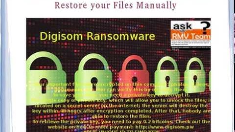 Uninstall Digisom Ransomware From Windows (XP/Vista/7/8/10)