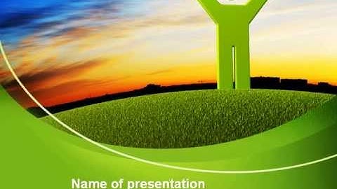 Green Man PowerPoint Template by PoweredTemplate.com