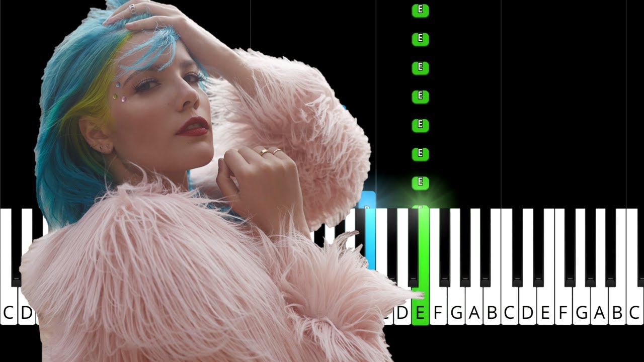 Halsey Hold Me Down EASY Piano Tutorial YouTube