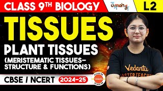 Tissues L2 | Plant Tissues-Meristematic Tissues-Structure & Functions | Class 9 Biology | UMANG