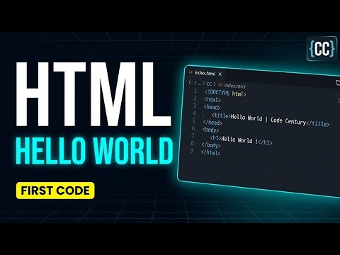 How to Create a Hello World Web Page in 2 Mins | HTML ( @codecentury )
