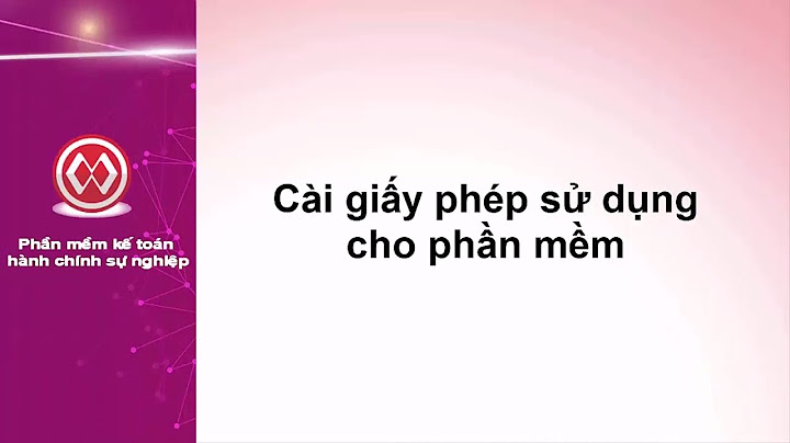 Hướng dẫn cài đặt giấy phép misa