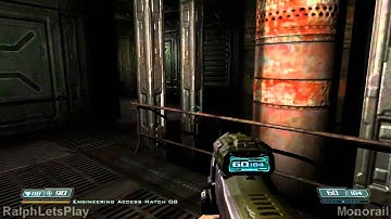 Doom 3 BFG Edition Walkthrough Part 18 - Monorail