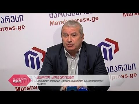 \"ქართული ოცნება-დემოკრატიული საქართველოს\" წევრის კარლო კოპალიანის პრესკონფერენცია
