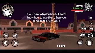 How to use Hydraulics on Lowriders in GTA San Andreas Mobile screenshot 5