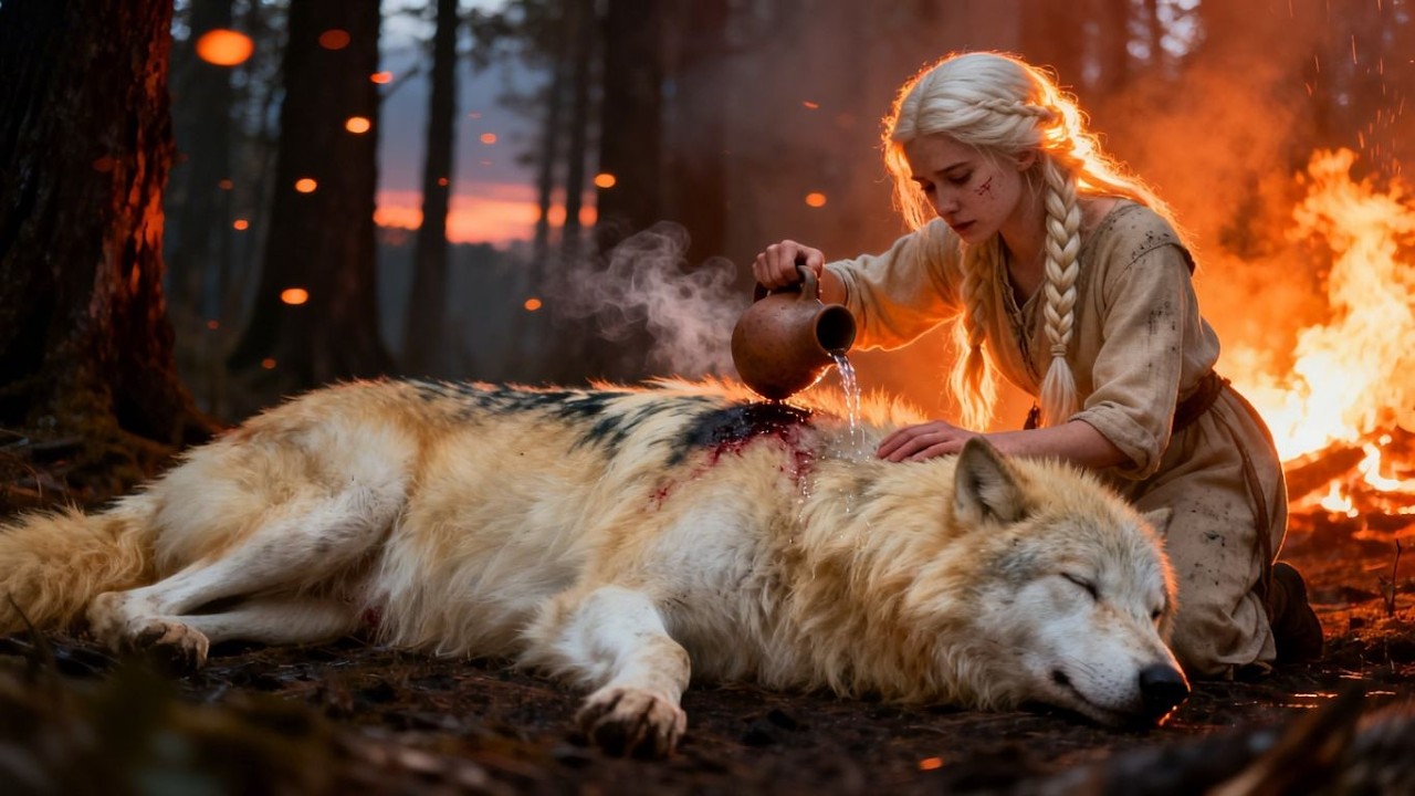 She Gave Her Last Water to a Burning Wolf — He Shifted into the Alpha King
