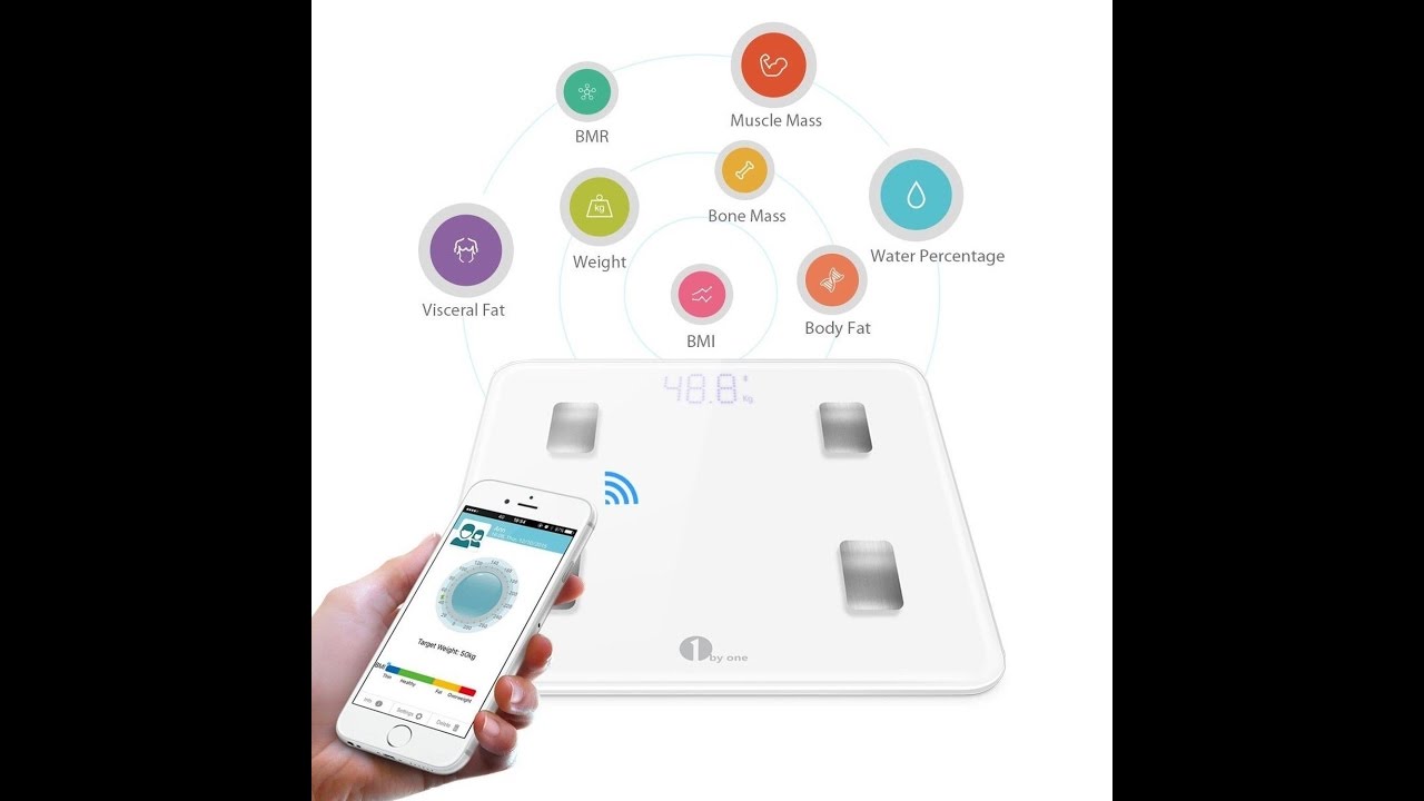 1byone Digital Smart Scale Body Bathroom Wireless Ios 1byone Digital Smart Scale Body Bathroom Wireless Ios And Android