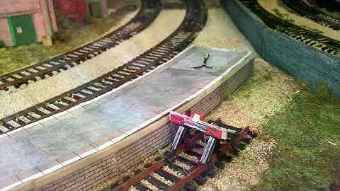 OO Gauge Model Layout Update 19.  Adding buffer lights to Peco buffers