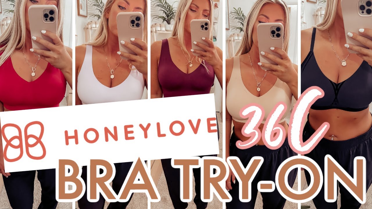 You NEED These Bras!!! HONEYLOVE BRA TRYON 36C YouTube
