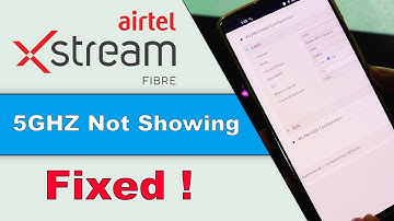 Airtel Xstream 5ghz not Showing Solution #airtelxstream #techathome