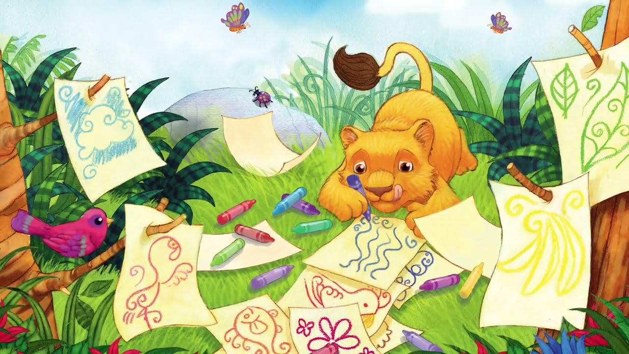 The lion who lost his roar, but learnt to draw - The Reading Corner