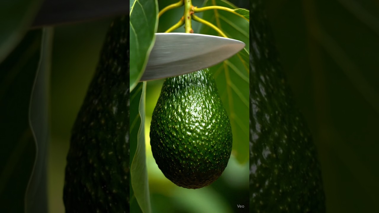 avocado fruit satisfying cutting ASMR video