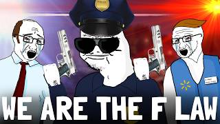 LIFE OF A BOOMER POLICE OFFICER (WOJAK DOOMER MEME)