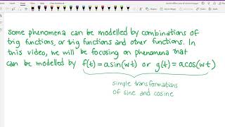 142 Week 9 Video 3 (5.6: Modelling Harmonic Motion)