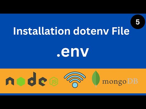 MERN APP 5 | Install dotenv file